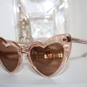 Saint Laurent heart glasses